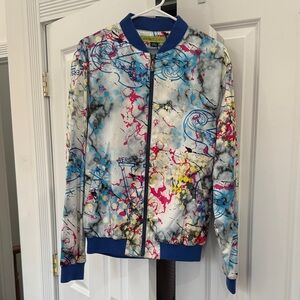 Versace Artistic Splatter Bomber Jacket